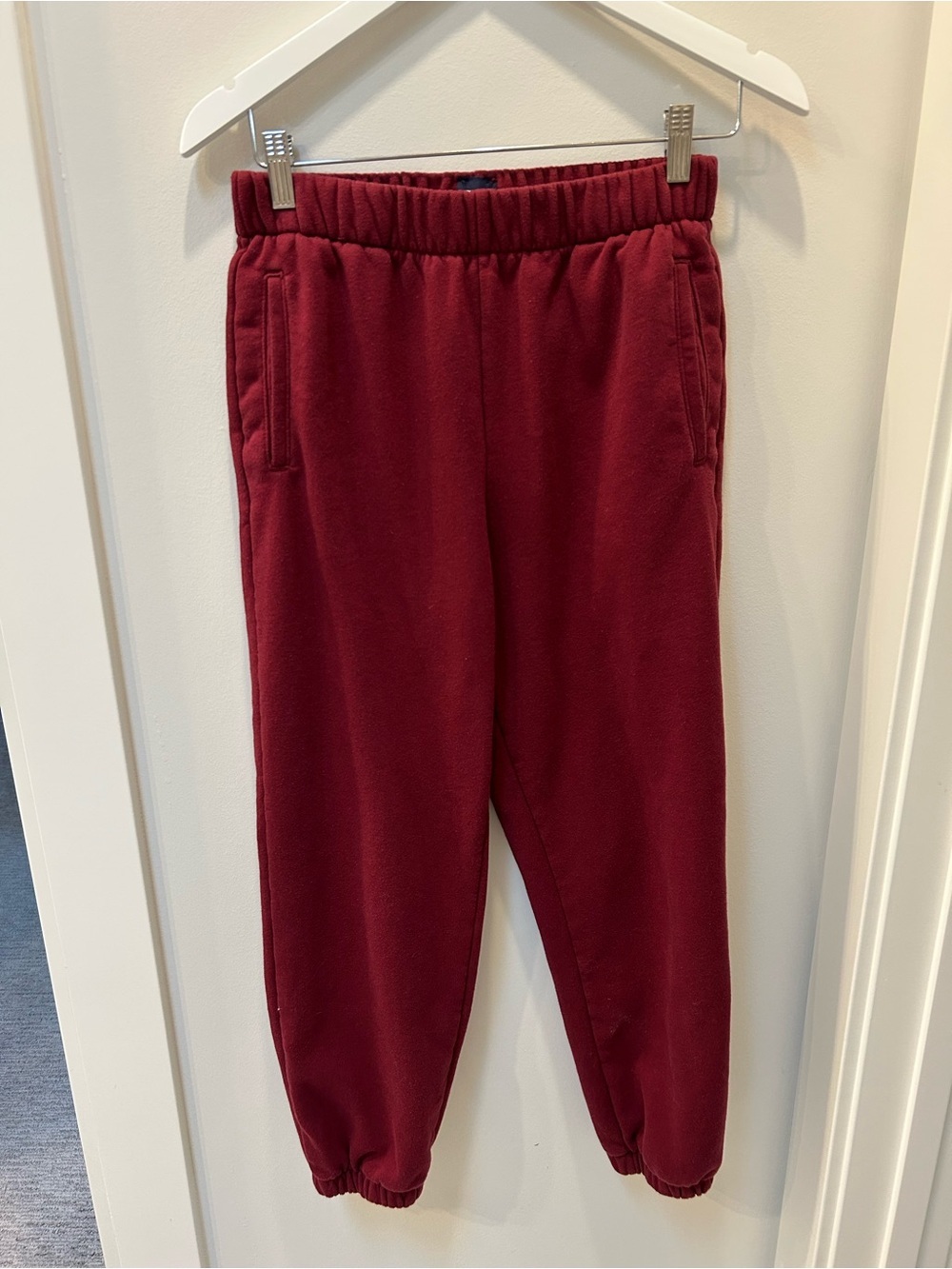 Gap sweatpants size small burgundy - Picture 2 of 5